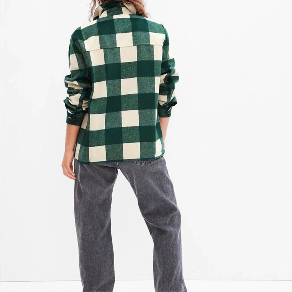 NWT GAP Plaid Shirt Jacket Large - Picture 2 of 7